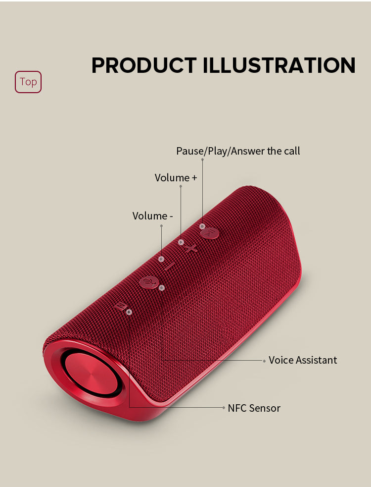 Cleer Scene Bluetooth Wireless Portable Speaker - CHT Electronics