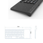 Load image into Gallery viewer, 2.4G Wireless Keyboard with Number Touchpad - CHT Electronics
