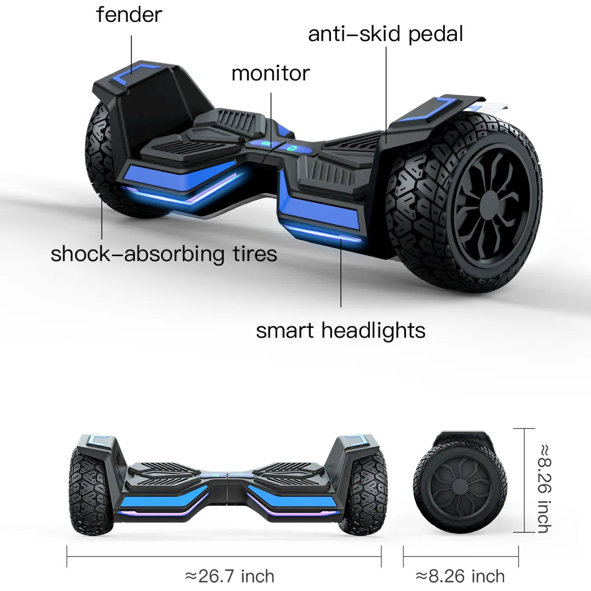 iENYRID X8 Hover Board with Bluetooth Capability - CHT Electronics