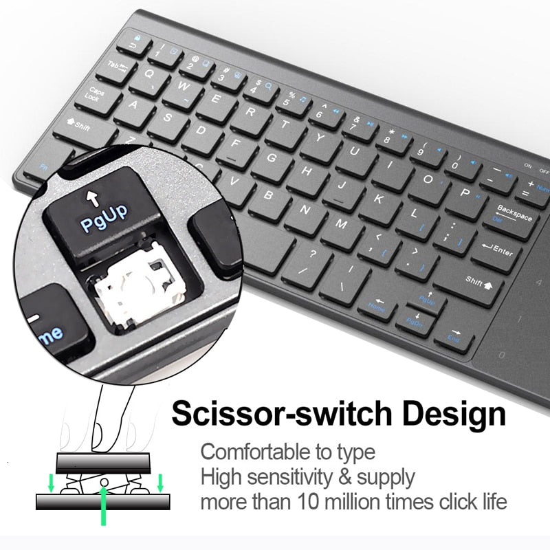 2.4G Wireless Keyboard with Number Touchpad - CHT Electronics