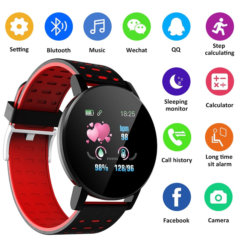 Waterproof Sport Round Smartwatch Clock Fitness Tracker - CHT Electronics