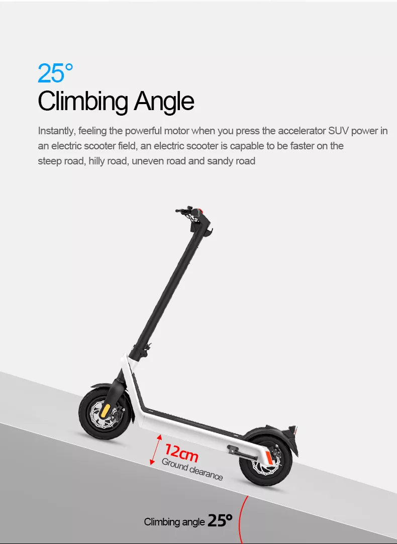 X9 Max 1000w Foldable Off Road E-Scooter - CHT Electronics