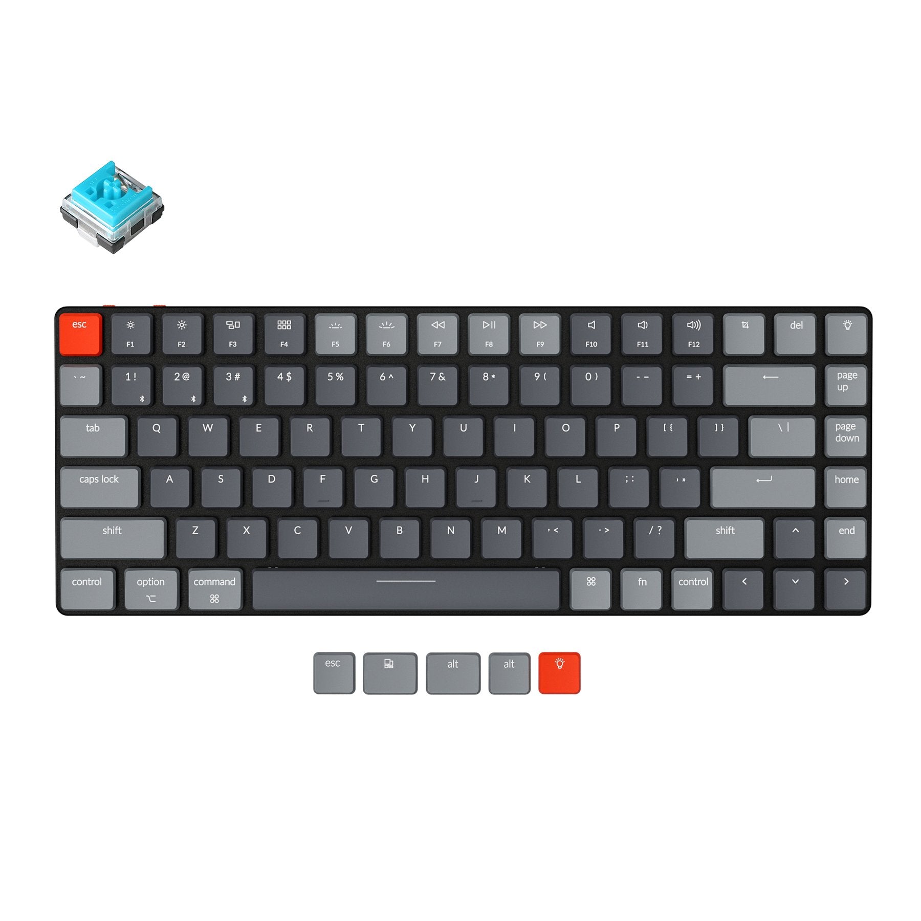 K3 D V2 Ultra-slim Wireless Mechanical Low Profile Keyboard - CHT Electronics