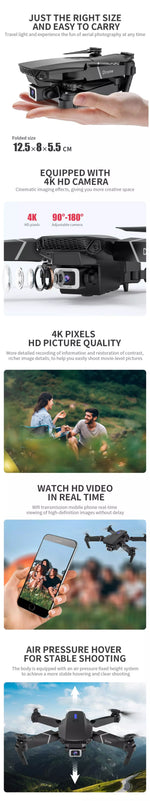 Load image into Gallery viewer, Flyxinsim E88 Quadcopter with 4K UHD Camera - CHT Electronics
