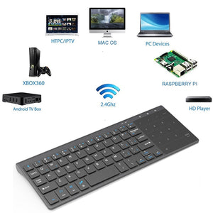 2.4G Wireless Keyboard with Number Touchpad - CHT Electronics