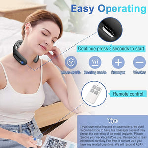 Electric Neck Massager for Pain Relief and Cervical Vertebra Physiotherapy - CHT Electronics