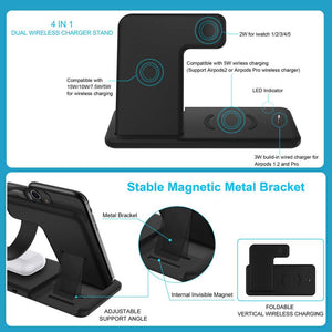 15W Fast Wireless Charger Dock/Stand - CHT Electronics