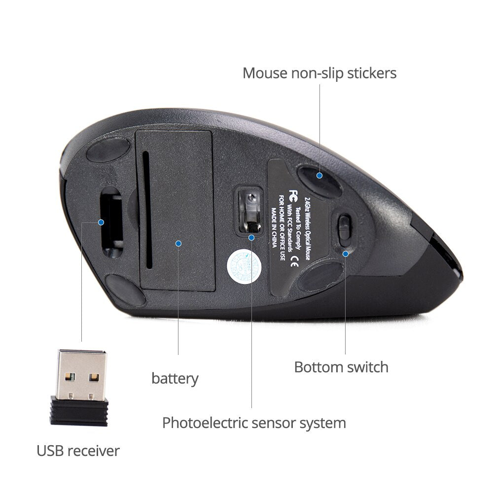 Wireless Upright Mouse - CHT Electronics