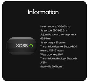 Zoster Xoss Cycling Dual Mode Heart Rate Monitor - CHT Electronics