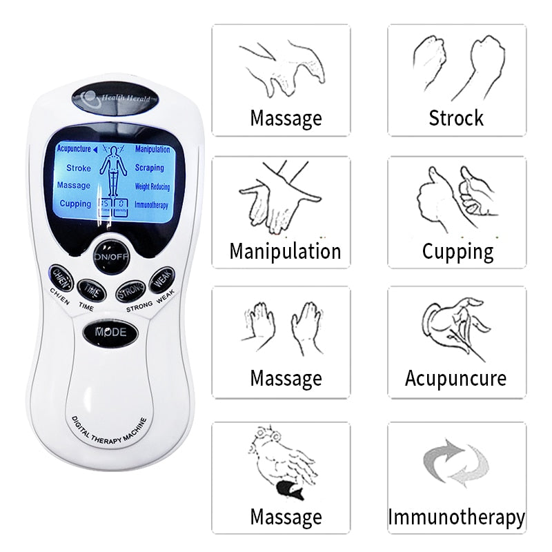 8 Mode Electric Tens Muscle Stimulator Body Care Massager - CHT Electronics