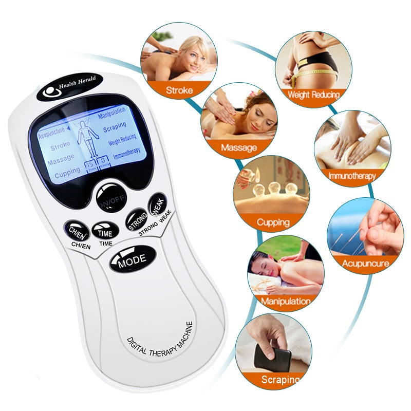 8 Mode Electric Tens Muscle Stimulator Body Care Massager - CHT Electronics