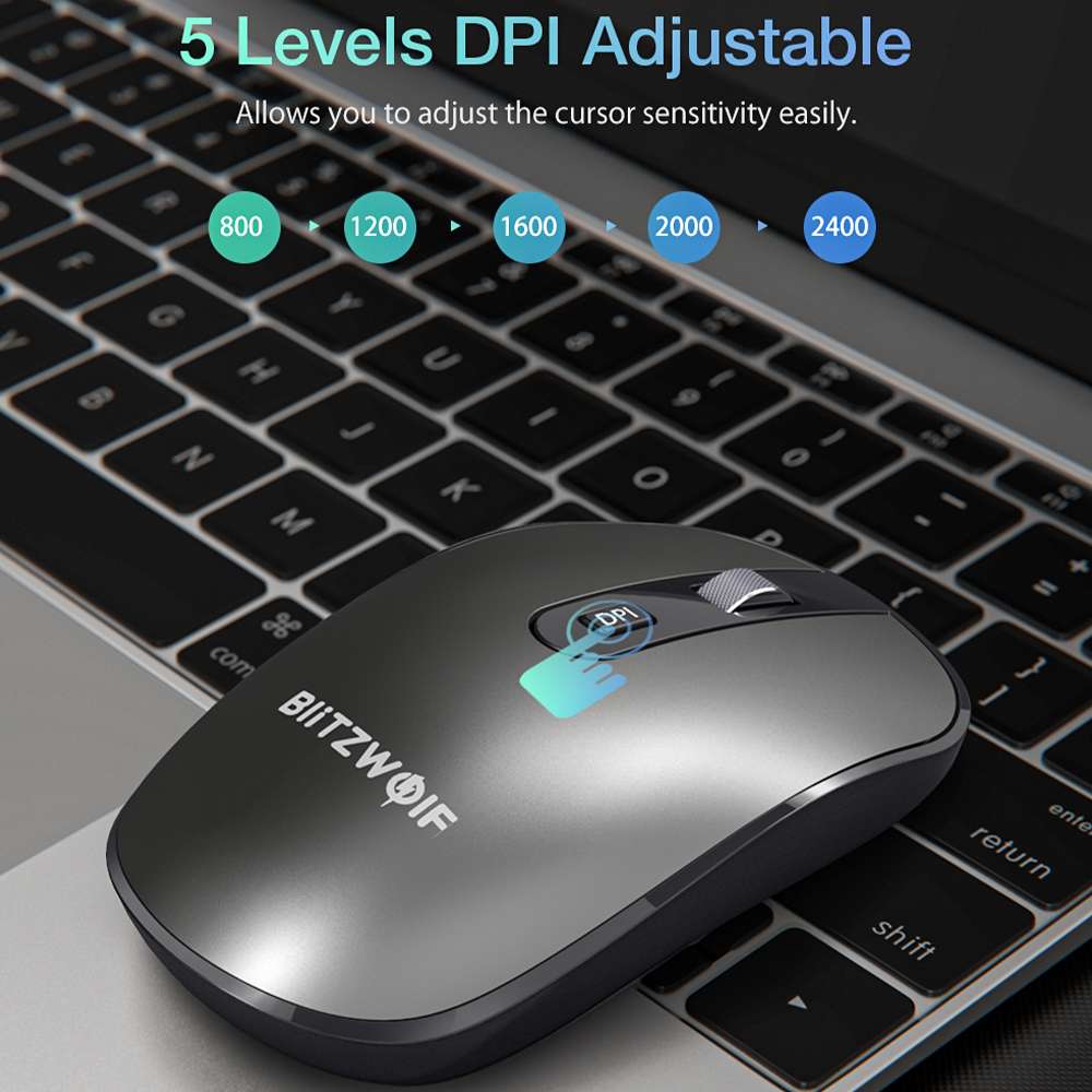 Bluetooth-compatible Mouse with USB Type-C Receiver - CHT Electronics