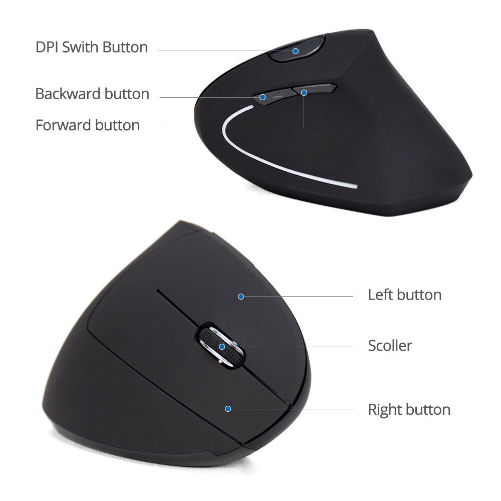 Wireless Upright Mouse - CHT Electronics